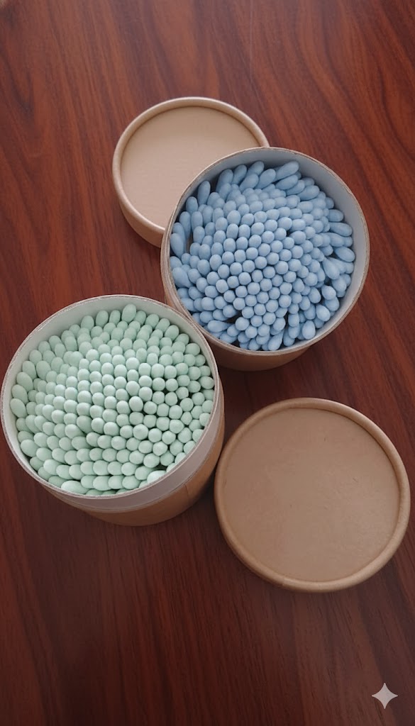 Ear Buds Colors with round Box