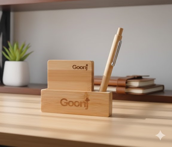 Bamboo Coaster Set of 4 with holder