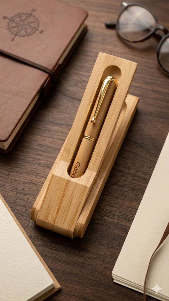 Bamboo Gift Box Diamond pen