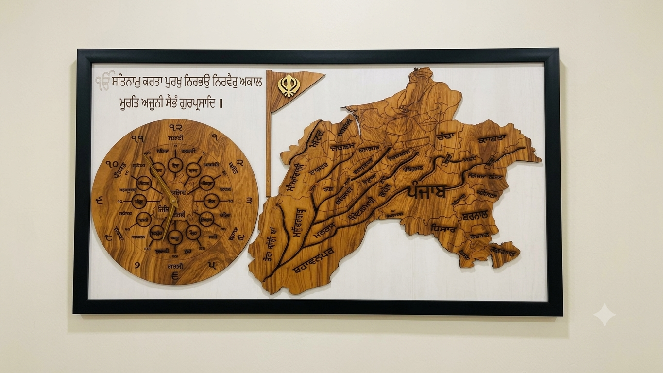 Gurmukhi Clock + Purana Punjab 